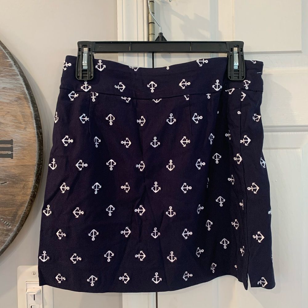 Charter Club Embroidered Anchor Skirt Skort sz 4P
